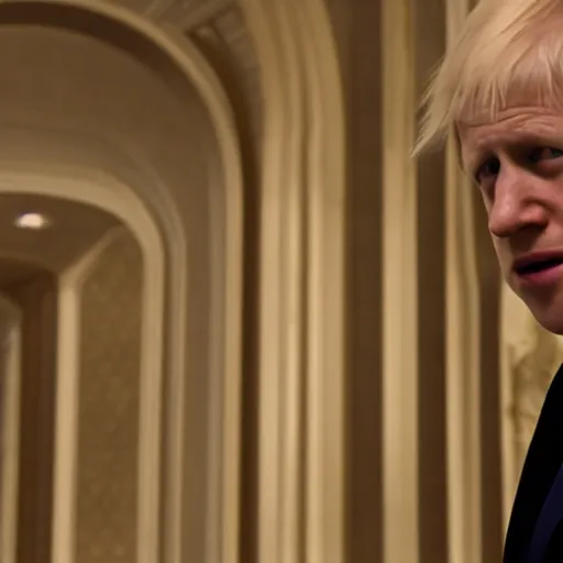 Prompt: movie scene boris johnson in kgb uniform, photorealistic, highly detailed 8 k