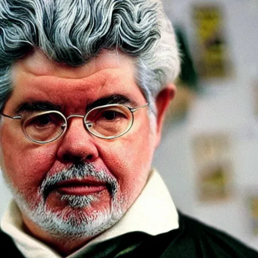Prompt: George Lucas as a Jedi