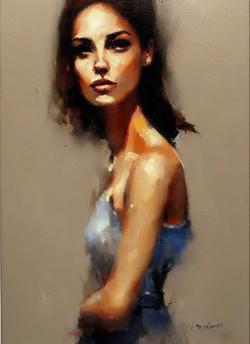 Image similar to a portrait of a pretty young lady by andre kohn