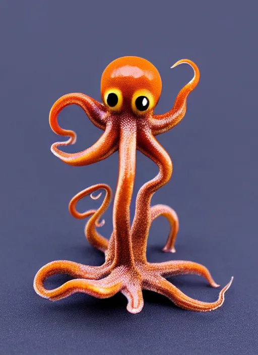 Prompt: 80mm resin detailed miniature of cute octopus, Product Introduction Photos, 4K, Full body, simple background