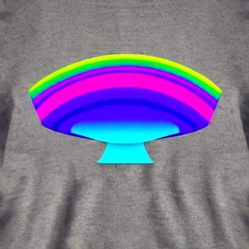 Image similar to rainbow cosmic sci fi ufo