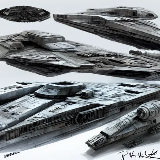 Image similar to concept art star wars vehicles