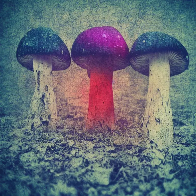 Image similar to double exposure of dally life, symbols of live, explosion, cyber mushroom city, love is the most relevant theme, love is infinity, love is begin of all, 8 k resolution, artistic mode, artistic, trending on instagram, long exposure, love art, serious, fantasy and dreams vibes, mushrooms style and macro style, colorful picture