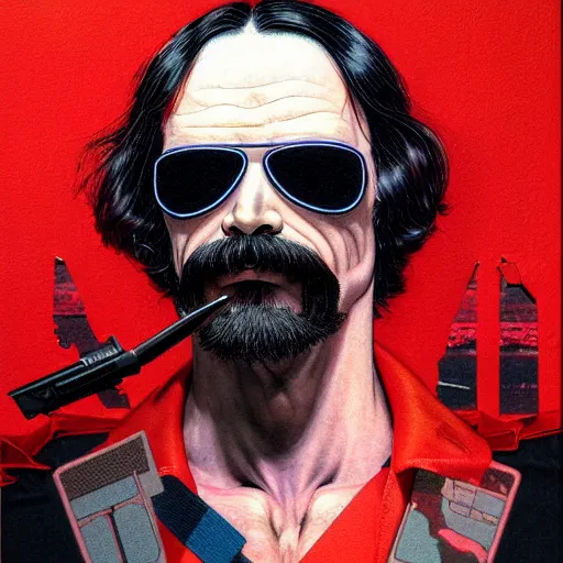 Prompt: prompt : dr disrespect portrait soft light painted by james jean and katsuhiro otomo and erik jones, inspired by akira anime, smooth face feature, intricate oil painting, high detail illustration, sharp high detail, manga and anime 1 9 9 9