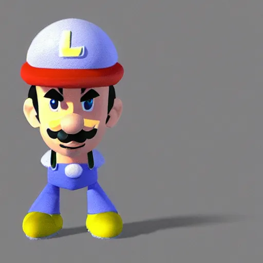 Image similar to low poly luigi