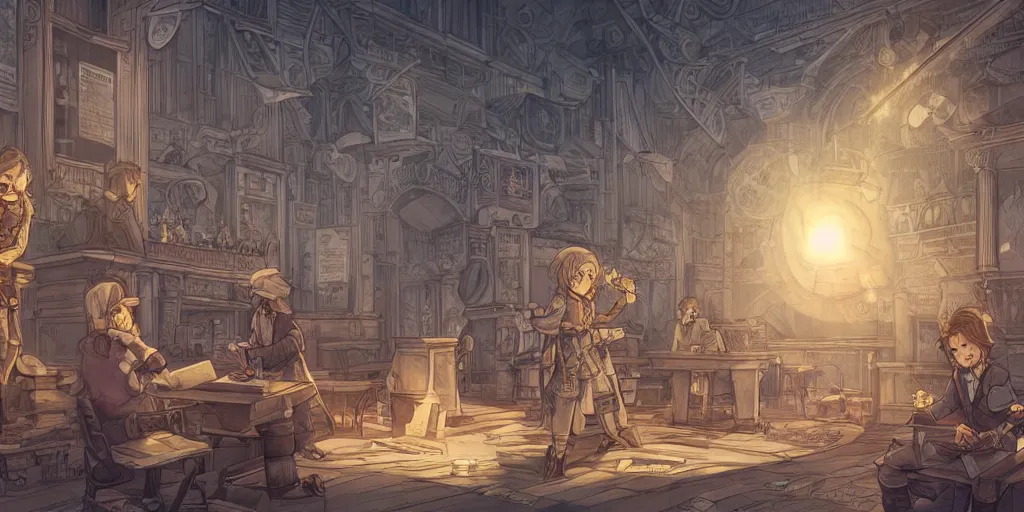 Image similar to but we refuse to believe that the bank of justice is bankrupt. ultrafine highly detailed colorful illustration, intricate linework, sharp focus, octopath traveler, final fantasy, unreal engine highly rendered, global illumination, radiant light, intricate environment