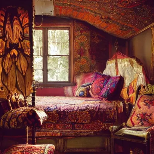 Prompt: Bohemian Bedroom