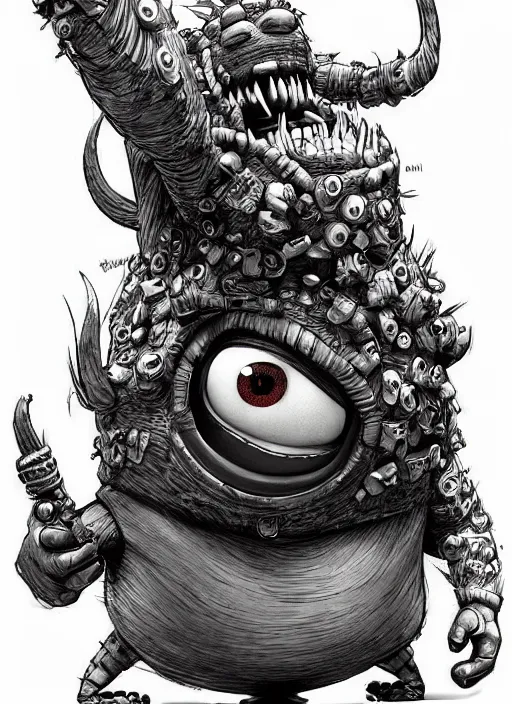 Image similar to Minion Beast by Kim Jung gi
