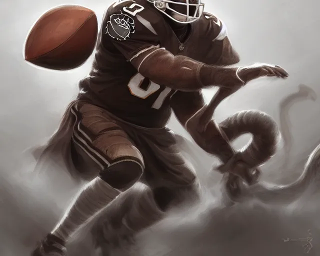 Image similar to goat nfl logo, deep focus, d & d, fantasy, intricate, elegant, highly detailed, digital painting, artstation, concept art, matte, sharp focus, illustration, hearthstone,