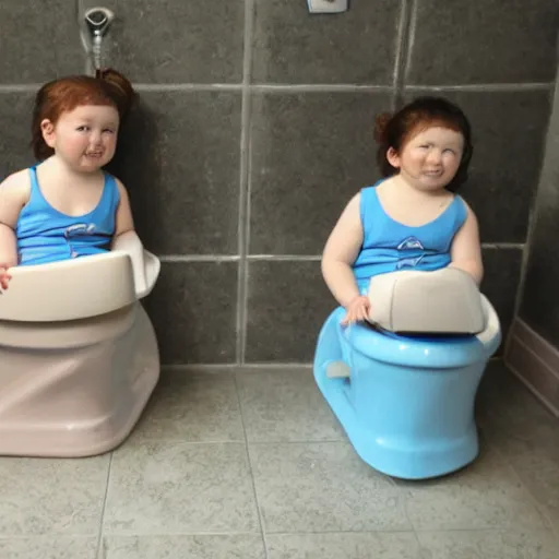 Prompt: toilet fairies