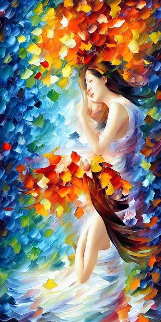 Image similar to love by leonid afremov and hsiao - ron cheng