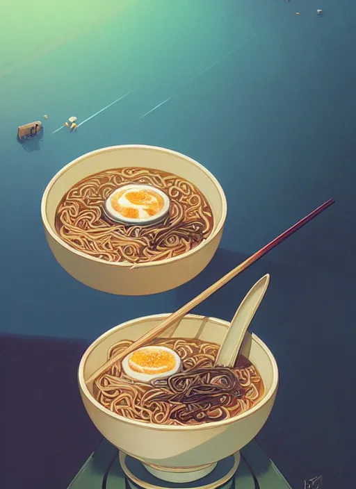 Prompt: highly detailed bowl of lucrative ramen, stephen bliss, unreal engine, fantasy art by greg rutkowski, loish, rhads and lois van baarle, ilya kuvshinov, rossdraws, tom bagshaw, alphonse mucha, global illumination, detailed and intricate environment