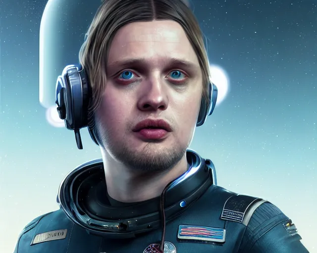 Prompt: highly detailed portrait of michael pitt as an android in a space shuttle, in detroit : become human, stephen bliss, unreal engine, fantasy art by greg rutkowski, loish, rhads, ferdinand knab, makoto shinkai and lois van baarle, ilya kuvshinov, rossdraws, tom bagshaw, global illumination, radiant light, detailed and intricate environment