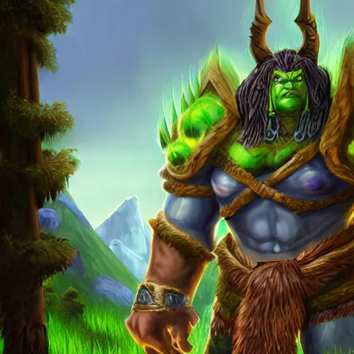 Image similar to mountain giant world of warcraft portrait