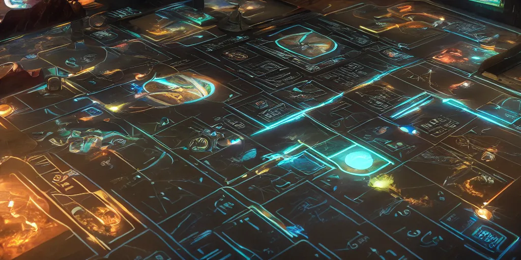 Image similar to a flat board game futuristic, tabletop game board, hyper realism, cinematic, dramatic ambient lighting, epic composition, high detail, octane render, unreal engine, 8 k, smooth gradients, professional photo, photorealistic, digital art, deviantart artstation, ray tracing, intricate complexity, extremely detailed,