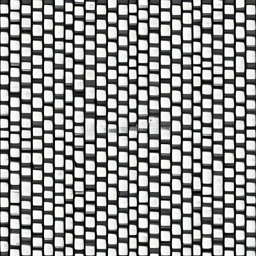 Image similar to 4 k large tiled retrofuturism brutalist floor white black seamless texture, material, hip modern design, flat, pbr, hi - res