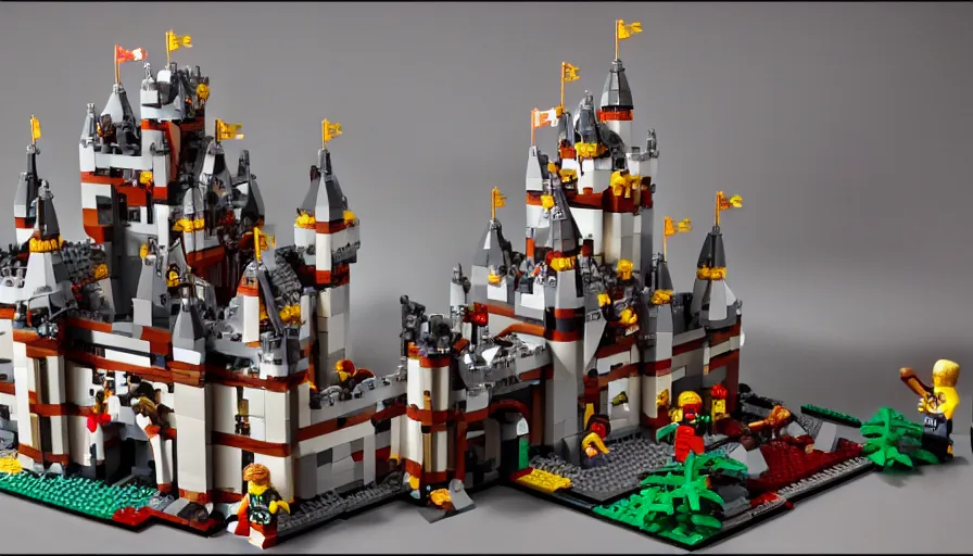 Image similar to lego castle, 8K