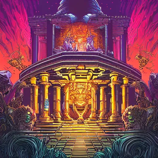 Image similar to the temple of eternity by killian eng and dan mumford