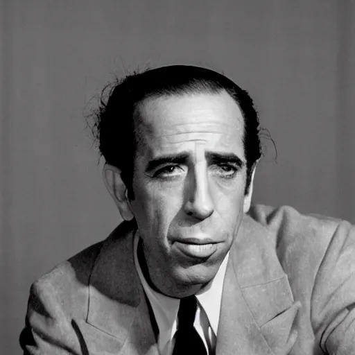 Prompt: Humphrey bogart as photographed by Robert Mapplethorpe