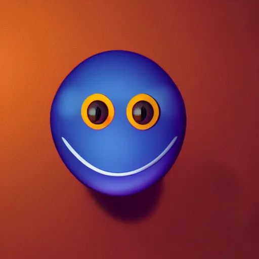 Image similar to A singular emoji representing fear, trending on artstation, 4k, 8k, 3d render