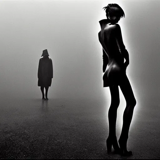 Image similar to silent hill, steven meisel photography