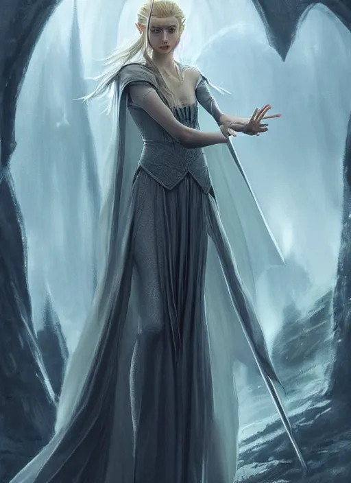 beautiful elf elizabeth debicki as galadriel, lord of | Stable ...