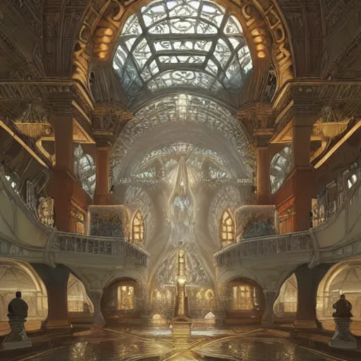 Prompt: GPO Dublin, fantasy, intricate, elegant, highly detailed, digital painting, artstation, concept art, smooth, sharp focus, illustration, art by artgerm and greg rutkowski and alphonse mucha