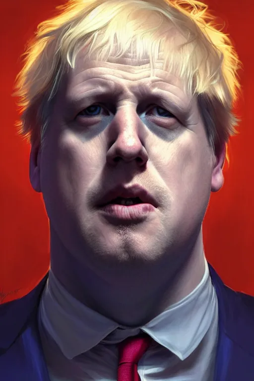 Prompt: Boris Johnson as an X man, visible face, realistic portrait, gold and blue, highly detailed, digital painting, artstation, concept art, smooth, sharp focus, illustration, cinematic lighting, art by artgerm and greg rutkowski and alphonse mucha