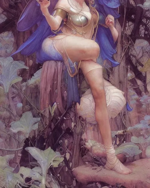 Image similar to a beautiful elf princess by Edgar Maxence and Ross Tran and Michael Whelan and Frank Frazetta