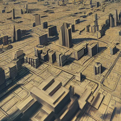 Prompt: a streetview photo of megalopolis full of archologies in the style of Ralph McQuarrie/Syd Mead/John Berkey detailed realistic High Resolution HD 8k