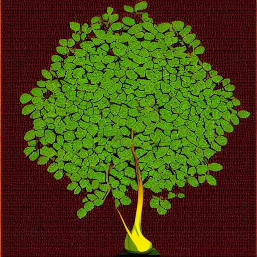 Image similar to simple vector art moringa oleifera trending on artstation