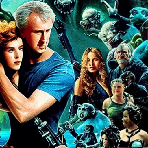 Prompt: an amazing masterpiece of art by james cameron