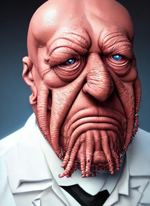 Prompt: 3 0 0 0 ( dr. john a. zoidberg ), portrait photography feroflex photorealistic studio lighting ektachrome detailed intricate face details, ultradetails, beautiful face, realistic shaded perfect face, extremely fine details, artstation