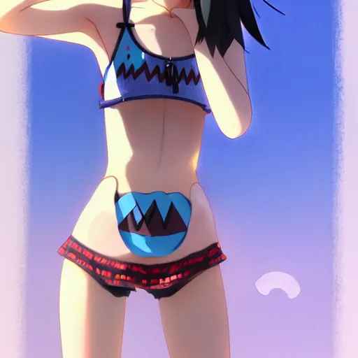 Prompt: beautiful boyish jun amaki gravure model in majora's mask, wearing wooden mask and baseball cap and leotard, street wear with subtle mayan patterns, aztec bathing suit, gapmoe yandere grimdark, trending on pixiv fanbox, painted by greg rutkowski makoto shinkai takashi takeuchi studio ghibli, akihiko yoshida