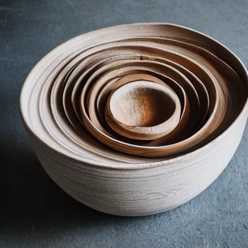 Image similar to ceramic bowl on a plywood table