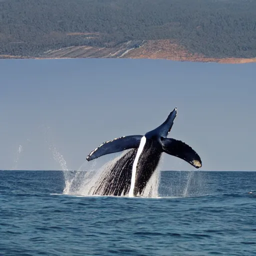 Prompt: photo of a whale riding a bicycle