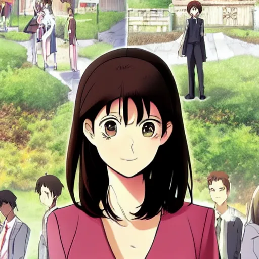 Image similar to still of clara oswald from makoto shinai anime