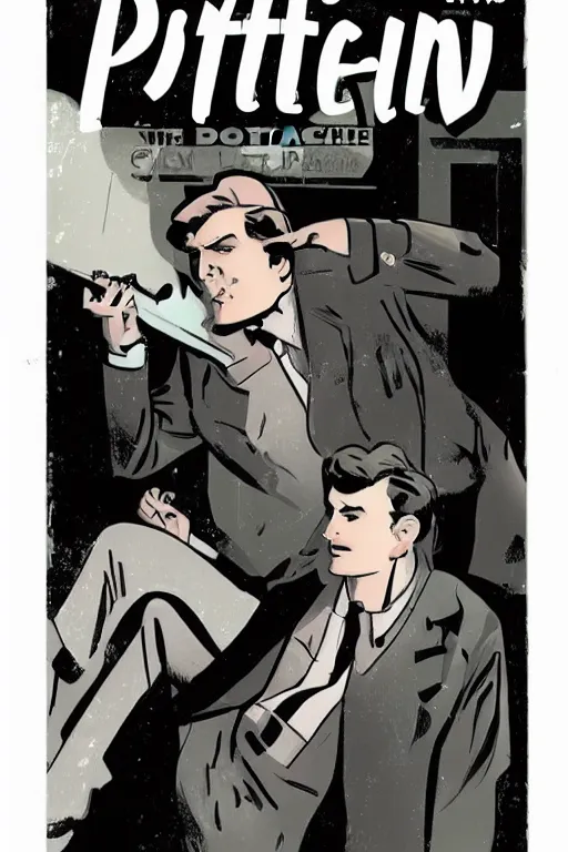 Prompt: Comic book cover depicting a 1930’s Pulp Noir Detective in the style of Phil Noto