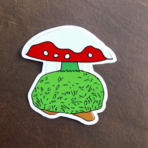 Image similar to cute mushroom sticker