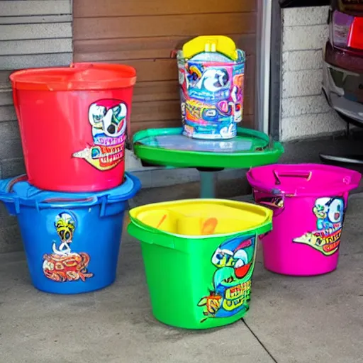 Image similar to garage pail kids