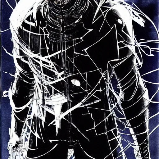 Image similar to Joe Biden looking sinister, by Tsutomu Nihei, highly detailed