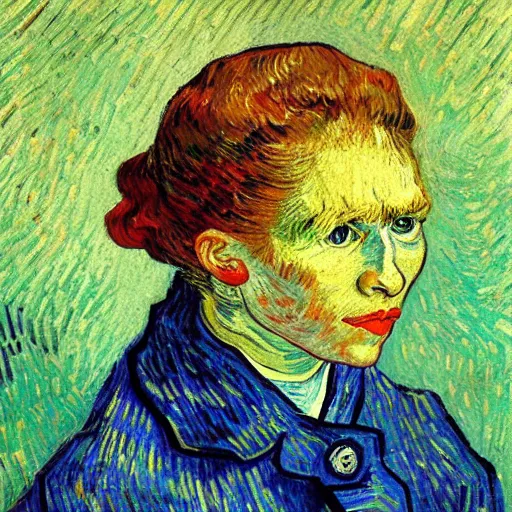 Image similar to van gogh girl with the pearl earing