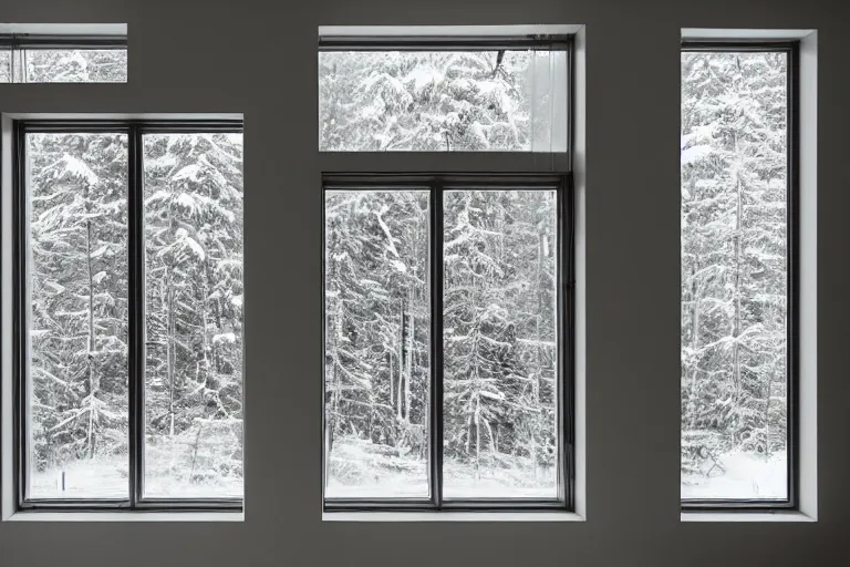 Image similar to Big white windows by Tadao Andao