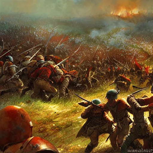 Image similar to the battle of Beaumont Hamel by Marc Simonetti