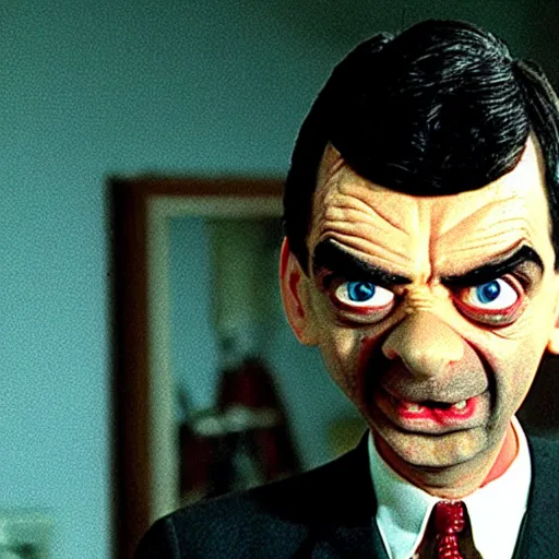 Prompt: Mr.Bean, Horror