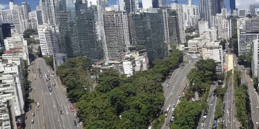 Prompt: Paulista Avenue in Sao Paulo city, /imagine https://discord.com/channels/1002292111942635562/1005628033945837620/1006212195887091783