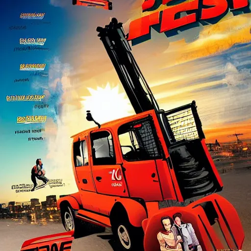 Image similar to poster of the action movie : forklift certified