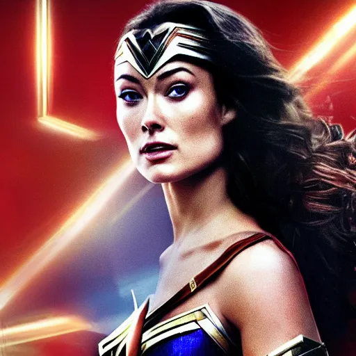 Prompt: Olivia Wilde as Wonder Woman