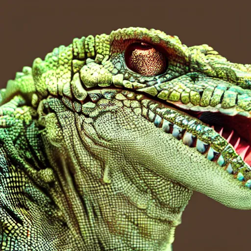 Image similar to hyperrealistic!! Reptilian popstar, High resolution, 8K