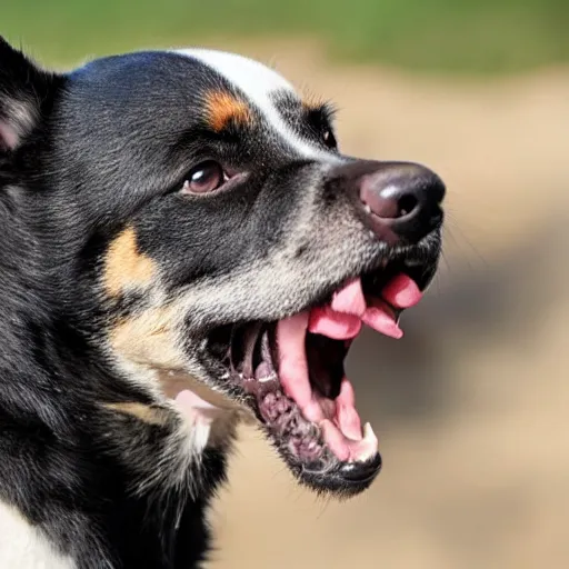 Image similar to dogs that bark bees out their mouths